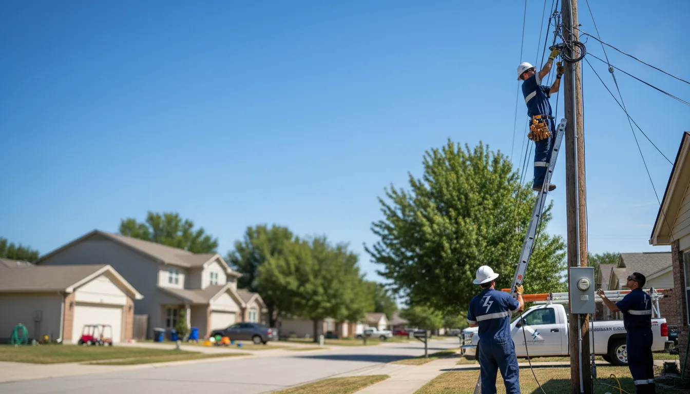 Residential electrician providing installation services in Fiskeville, RI
